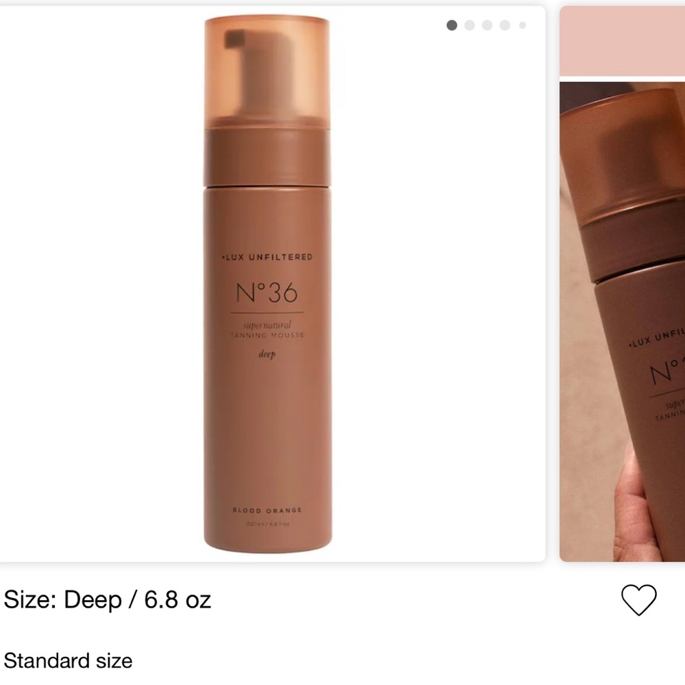 Lux Unfiltered 
N°36 Supernatural Self Tanning Mousse in Blood Orange - Picture 3 of 3